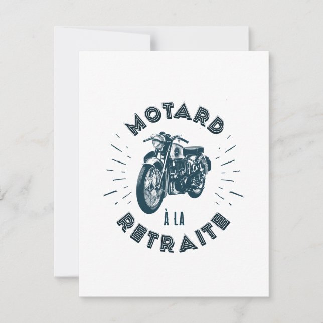 Invitación Motard à la retraite (Anverso)