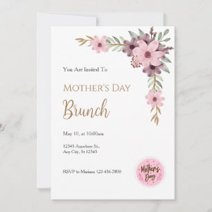 Invitación Mother´s Day Brunch Invitation