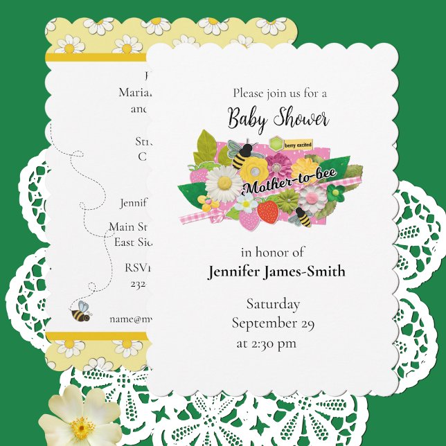Invitación Mother-to-Bee Baby Shower Invitation (Subido por el creador)