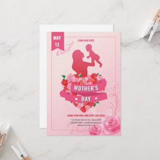 Invitación Mothers Day Event Invitation Flyer Template