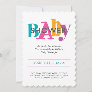 Invitación motivos y colores