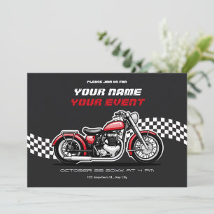 Invitación Moto clásico