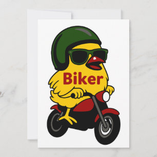 Invitación Motocicleta Chick Biker