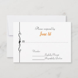 Invitación Motocicleta y casamiento RSVP