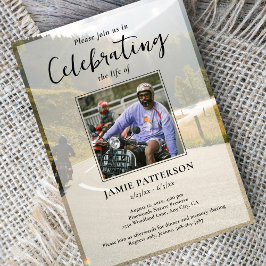 Invitación Motociclista, celebración de la vida en bicicleta