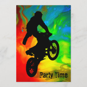 Invitación Motocrós solar de la fusión