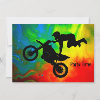 Invitación Motocross en alza solar