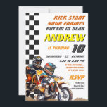 Invitación Motocross Kids Motor Birthday<br><div class="desc">Prepárese para golpear la tierra con nuestra **Invitación de cumpleaños de Motocross Kids Motocross, ciclismo sucio**! Perfecto para los jóvenes aficionados a la motocross, esta invitación cuenta con emocionantes gráficos en bicicleta de tierra y un diseño dinámico que capta la emoción de la pista. Personalizable total con los detalles de...</div>