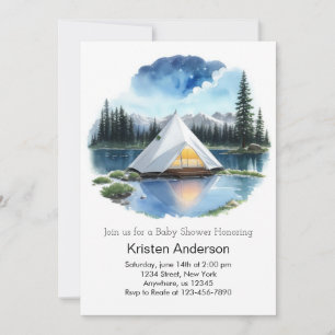 Invitación Mountain Escapade Adventure espera Baby Shower