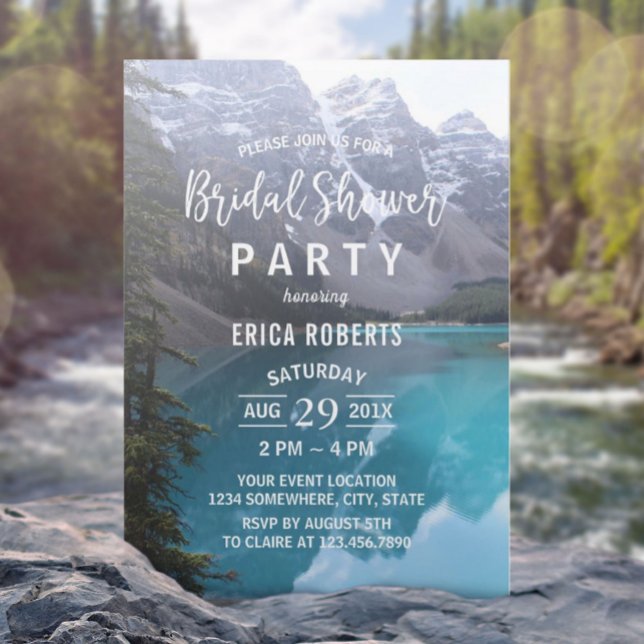 Invitación Mountain Lake Boda Bridal (Subido por el creador)