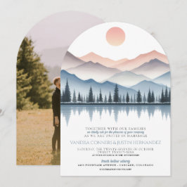 Invitación Mountain Lake Wedding