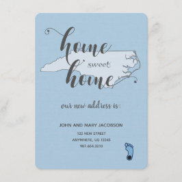 Invitación Mover a nueva dirección Hogar Dulce Hogar NC