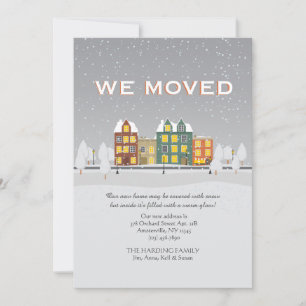 Invitación movida de nieve
