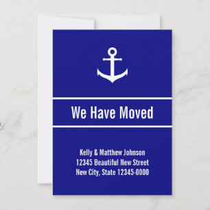 Invitación móvil azul y blanca de la Marina Náutic
