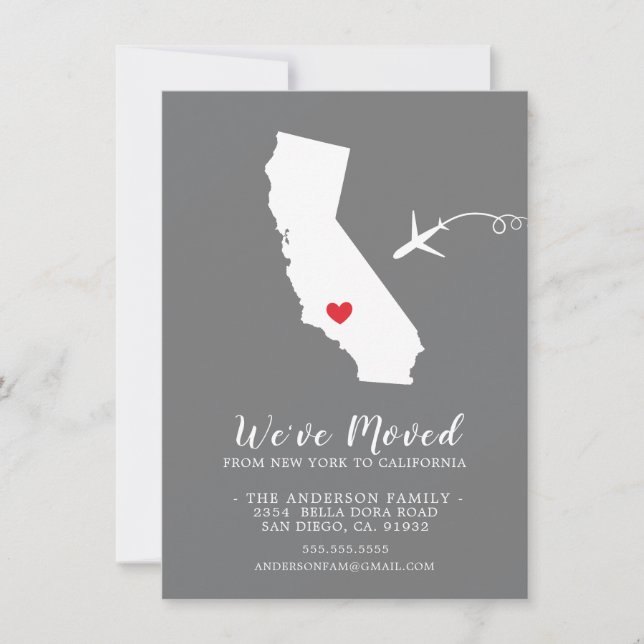 Invitación móvil | California Estatal (Anverso)
