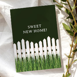 Invitación móvil con valla de piquete blanco