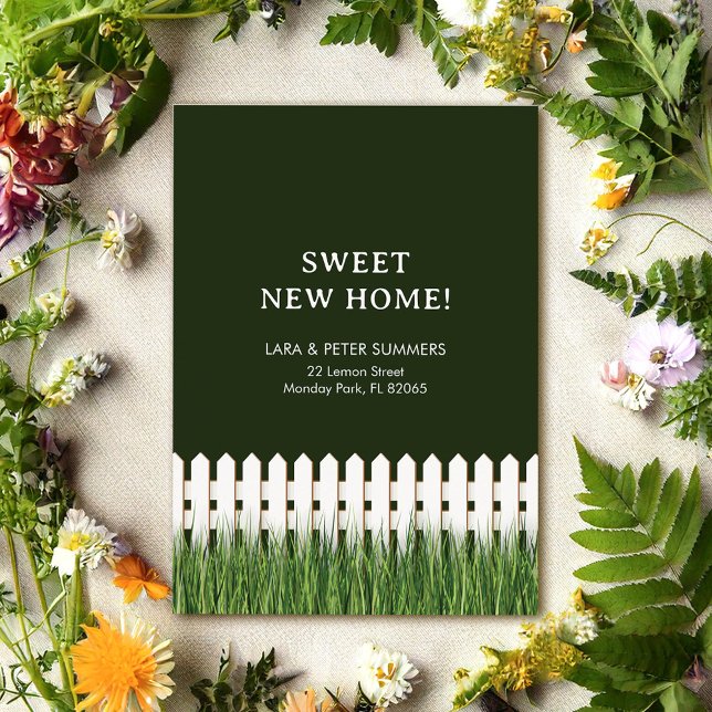 Invitación móvil con valla de piquete blanco (Subido por el creador)