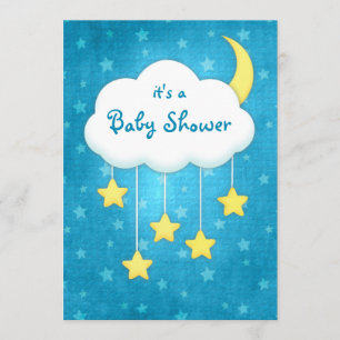 Invitación móvil de Baby Shower de la nube
