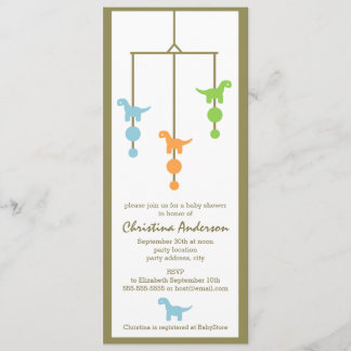 Invitación móvil de Baby Shower del muchacho del
