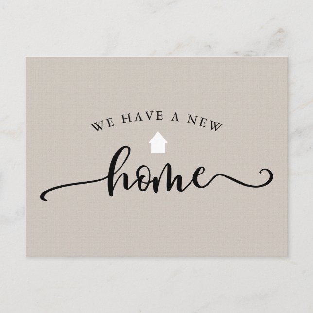 Invitación móvil de caligrafía minimalista (Anverso)