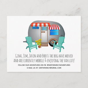 Invitación móvil de caravana caprichosa
