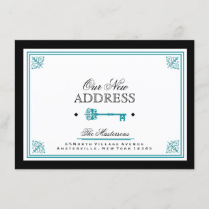 Invitación móvil de clave azul