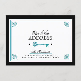Invitación móvil de clave azul