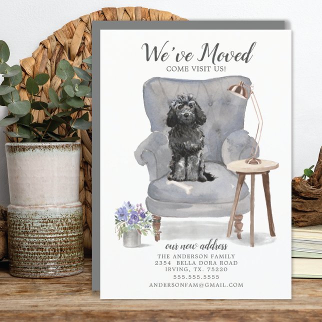 Invitación móvil de Cockapoo negro (Subido por el creador)