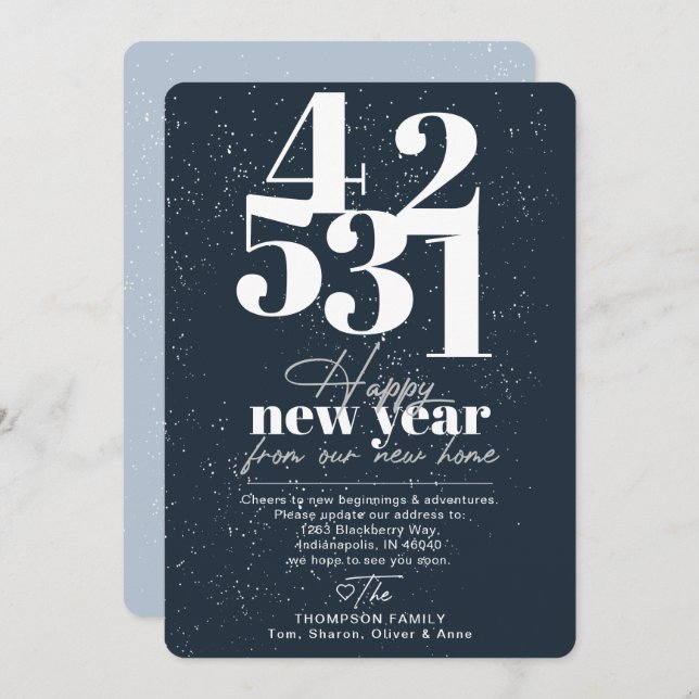 Invitación móvil de cuenta regresiva de la marina  (Anverso / Reverso)