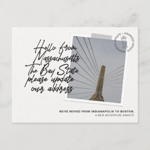 Invitación móvil de destino del estado de Massachu