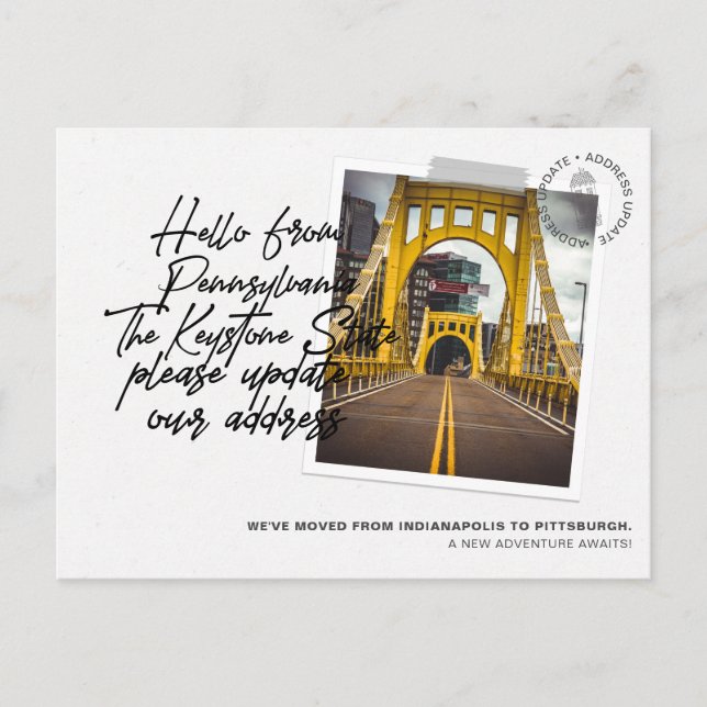 Invitación móvil de destino del estado de Pennsylv (Anverso)