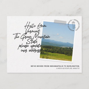 Invitación móvil de destino del estado de Vermont