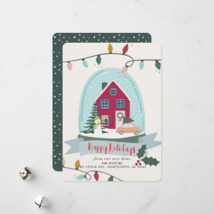 Invitación móvil de fotos del Globo de Nieve de va