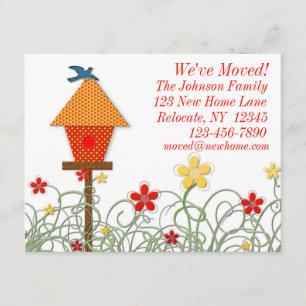 Invitación móvil de la casa del pájaro