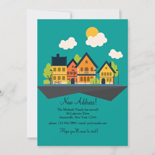 Invitación móvil de la ciudad natal (Anverso)