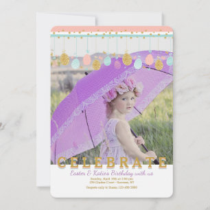 Invitación móvil de la foto de Pascua