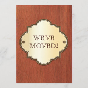 Invitación móvil de la placa de la puerta