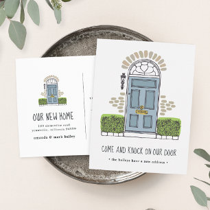 Invitación móvil de la puerta azul