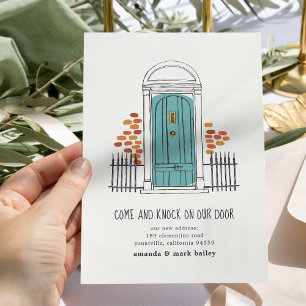 Invitación móvil de la puerta azul