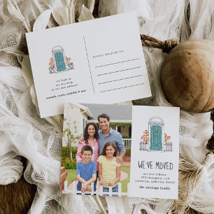 Invitación móvil de la puerta azul