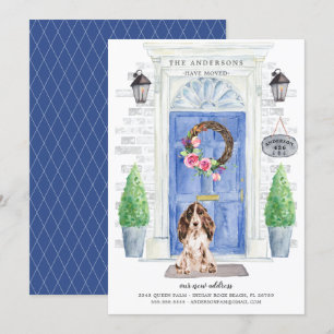 Invitación móvil de la puerta delantera de Cocker