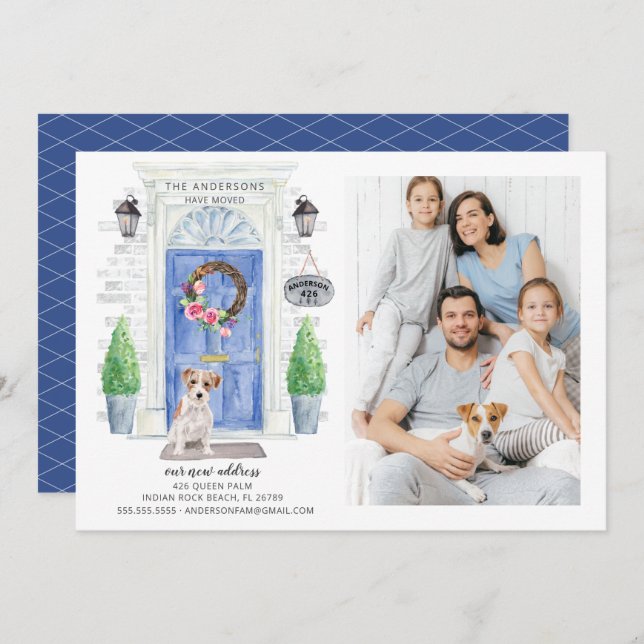 Invitación móvil de la puerta delantera de Jack Ru (Anverso / Reverso)