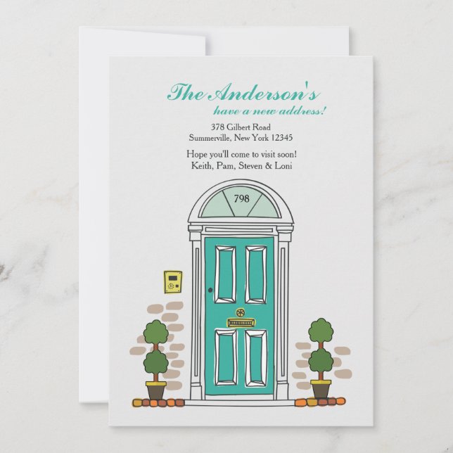 Invitación móvil de la puerta principal (Anverso)