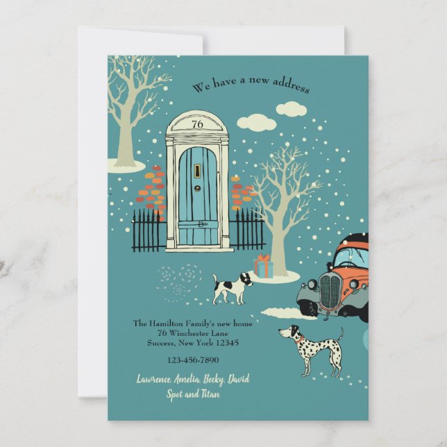 Invitación móvil de la puerta principal del (Anverso)