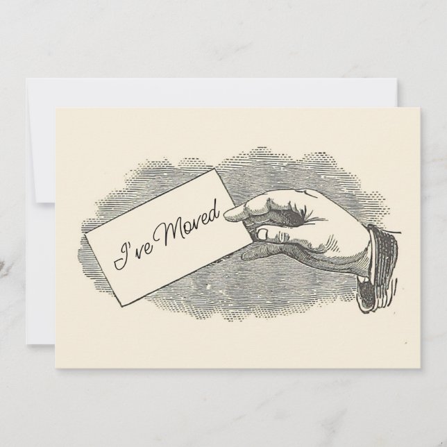 Invitación móvil de la tarjeta de mano de Guay Vin (Anverso)