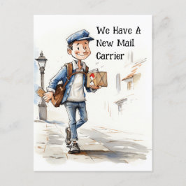 Invitación móvil de nuevo portador de correo diver