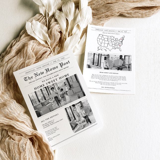 Invitación móvil de periódico moderno (Subido por el creador)