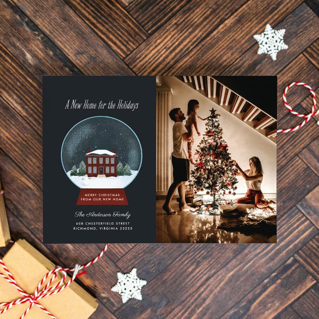 Invitación móvil de vacaciones de fotos de glóbulo (Subido por el creador)