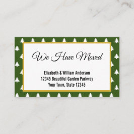 Invitación móvil de vacaciones de patrón de árbol