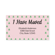 Invitación móvil de vacaciones rosadas en árbol de